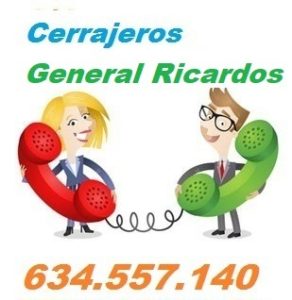 Telefono de la empresa cerrajeros General Ricardos